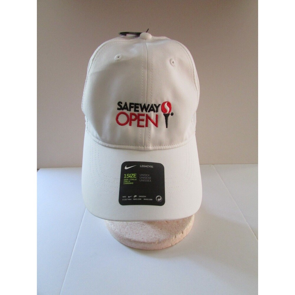 Safeway Open White Nike Golf Tennis Hat Cap Strapback Adj. USGA Member